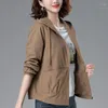 Trench Coats de Femme 2024 Spring Autumn Couet Couet Fashion Fashion Fashion Version coréenne décontractée