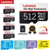 Kartlar Lenovo Class10 Akıllı Bellek Kartı 512GB 1 TB Yüksek Dayanıklılık SD Kart Akıllı HC 2TB Gerçek Kapasite Küçük TF Kart USB Flash XC Cam için