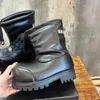 Alaska Ski Low Top Boots Paris Fashion Men Women Skiwear Snow Boots Designer Platform Black White Shoes Storlek 35-44