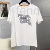 Męskie plus tees designerska marka okrągła szyjka drukowana koszulka swobodna trend Slim Fit Horse Horse krótkie rękawy modne wszechstronne koszulę bazową M2OL