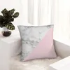 Подушка мраморная розовая пастельная цвет.Классическая геометрия.Бросьте роскошные диванные подушки декор дома рождественские чехлы