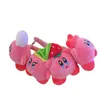 Ins mignon Strawberry Kirby en peluche Keychain bijoux école sac à dos ornement pour enfants cadeaux d'environ 11,5 cm