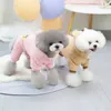 Appareils pour chiens petits vêtements d'automne en laine d'hiver Pull de mode Cat de mode de mode Carton de la mode