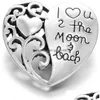 CLASPS HOOKS Noosa Wings Heart Ginger Snap I Love You to the Moon and Back Chunks 18mm Button Diy Armband Halsband smycken present Dr Dhnvk