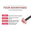 Lip Gloss 12 Color Sexy Matte Lipstick Pencil Waterproof Lasting Liner Pen Non-stick Cup Contour Set Beauty Cosmetic