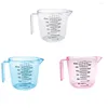 Outils de mesure tasses en plastique pâtissier cuisine multi-mesures outil de cuisson à la mesure des accessoires de vigneron des accessoires de vigneron rose