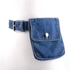 Bolsas de cintura Bolsa de tecido de jeans europeia para mulheres de moda casual para meninas por telefone bolsa de bolsa de moedas com fanny