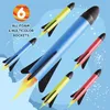 Kid Air Rocket Foot Pump Launcher Outdoor Air Pressed Stomp Soaring Rocket Toys Child Play Set Jump Sport Games Toy For Children 240418