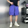 Mäns shorts sommar tredimensionell skärande blixtlås snabbtorkande amerikanska retro casual sportbyxor