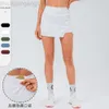Desginer Alooo Yoga Pant Leggings Bottom Anti Blend Pocket Fitness Tanz Kurzsporthosen plissierter Tennisrock