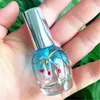 Storage Bottles 100pcs/lot 10ml Empty Round Blue Glass Perfume Spray Refillable Atomizer Scent Packaging Bottle