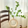 Vases 1PC Living Room Decoration Artistic Vase Ornaments White Ceramic Circular Hollow Donuts Flower Pot Nordic