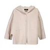 Jaquetas de casaco feminino de grife de grife de lã mistura de casacos jaqueta de trincheira única cor sólida de cor sólida feminina lã de lã Windbreaker u0rt
