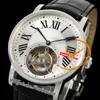 Rotonde W15556215 Fliege Tourbillon Mechanische Handwickel -Mens Watch RMSF Stahlkoffer