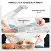 Multifunctional Food Processor Manual Meat Grinder Vegetable Garlic Chilli Chopper Slicer Rotary Dicer Fruit Kitchen Tool 240407