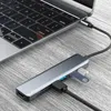 Splitter Docking Station Laptop Adapter med PD SD TF RJ45 för multifunktionell anslutning och laddning möjliggör mångsidig och effektiv