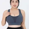 Cloud Hide High Support Sports Bra Big Lady S-5xl Workout Underwear Women Gym Fiess Yoga Top de grande taille Shirts