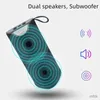 Tragbare Lautsprecher Wireless leistungsstarker Bluetooth -Lautsprecher Bass Wireless Lautsprecher Subwoofer Water of Sound Box Support TF TWS USB Blitzantrieb