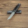 Top Quality A0416 High End EDC Pocket knife D2 Stone Wash Tanto Point Blade CNC Aviation Aluminum Handle New Design Knives Outdoor Camping Hiking Survival Tools