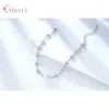 Charm Bracelets Wholesale 925 Sterling Silver Bracelet For Women Flower & Pearl Adjustable Friendship Gift