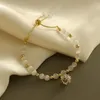 STRAND Womens Fashion Verkoop sieraden High End Natural Opal kralen kralen koper ingelegde zirkoonschaal parelarmband cadeau