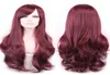 WoodFestival Lolita Wig Wig Heat Resistente Capelli sintetici colpi parrucche naturali bordeaux per donne afroamericane1768317