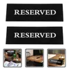 Mugs 2 Pcs Multi-function Table Sign Desktop Decor Compact Reserved Game Multifunction Decorative