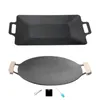 Pans Korean BBQ Pan Roasting Cooking Outdoor With Handles Griddle For Picnic Travel Hiking