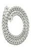 Мужские ожерелья Hip Hop Chains Crystal Diamond Collese для женского золотого серебристого серебристого титана стальной кубинской цепь мужчин ночной клуб Pend1047297