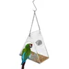 Andra fågelförsörjningar smarta fåglar som hänger matare akryl med kamera hem husdjur transparent 1080p hd enkla installationstillbehör