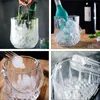 Storage Bottles 1 Set 2pcs Ice Bucket And Clip Container Portable (Transparent)