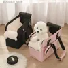 Transportador de cães bolsa de transportadora de cachorro da moda durável para pequeno portador de viagem para cachorros para cães com cinta de cães bolsa de cachorro Acessórios para animais de estimação L49