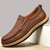 Casual Shoes Man's Genuine Leather Loafers Men Slip On Outdoor Moccasin Sneakers Flat Causal Male Footwear Boat Moccasins