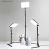 Iluminação contínua de 11 polegadas LED Photo Studio Light 3200k-6000k Preencher o painel de luz iluminação fotográfica com um suporte para desktop para transmissão ao vivo Y240418