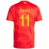 National Team 6 MERINO Soccer Jersey Man Kids 24-25 Euro Cup 9 GERARD 12 JOSELU 26 CUBARSI 4 ZUBIMENDI 19 LAMINE YAMAL 20 CARVAJAL 16 RODRI Football Shirt Kits XiBanYa