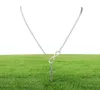 WholeN606 Personality Infinity Lariat Pendant Necklaces Silver Plated European Collares Necklace Forever Faith Necklace9440388