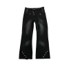 Jeans pour hommes pantalons en denim pantalons larges de jambes larges