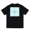 Men Stone Outdoor T-shirt Grand Cross Star Print okrągła szyja Bawełniana luźna T-shirt