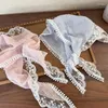 Hair Clips Fashion Colorful Flower Lace Hoop Bands For Women Girls Delicate Vintage Check Headbands Accessories Headwear