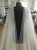 Wedding Hair Jewelry White Ivory Wedding Veil Long Cloak Wedding Cape Veil One Layer Cathedral Length Simple Elegant Shoulder Veil Bridal Veil Shawl