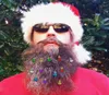 12pcs Ornamentos de bola de natal clipes de bobinas brilhantes Easy Anexo de cabelo facial de alto brilho barba barba para eventos Party4820179