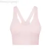 Desginer Aloe Yoga Bra Tanks Neue Sportweite Weit Schultergurt Schockdes Fitnessanzug sexy V-Ausschnitt-Tanktop mit Brustpolstern