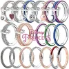 Ajustement ajustement Femmes Anneaux Cœur Love Ring Double Couche Ring Connector Link