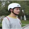 Cycling Caps Masks Ubran Helmet With Light Warning Integrated Bicycle Balance Car Helmet Outdoor Sports Electric Car Scooter Riding Cap Safety Cap L48