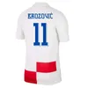 4XL 2024 2025 Croacia Croatias Soccer Courseys Fans Player Feeld National Mandzukic Brekalo Modric Perisic Kalinic 24 25 Rakitic Kovacic Men Kids Kits Kits Football Stirts