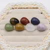 Dekorativa figurer 7st/Lot Natural Crystal Egg Stone Mini Polished Agate Jewelry Home Decor Reiki Healing Crystals Ornament Gift