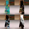 Nadrukowane kleszcze kobiety maxi sukienka Summer Casual Beach Long Sukienki Panie Sundress plus rozmiar żeńskie samice es