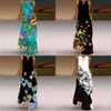 Gedrukte bloem mouwloze vrouwen maxi jurk zomer casual strand lange jurken dames sundress plus size vrouwelijke vestidos es