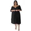 Casual Dresses Women's European And American Sexy Dress Fat Woman