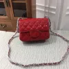 Słynna marka mini tote torba 1115 Torba projektantowa prawdziwa skórzana warta złote/srebrny łańcuchy komunikatorowe torba hobo crossbody klapę kobiety torebka hobo portfel x40